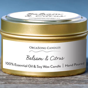 Balsam & Citrus - 6 oz. Travel Tin Candle