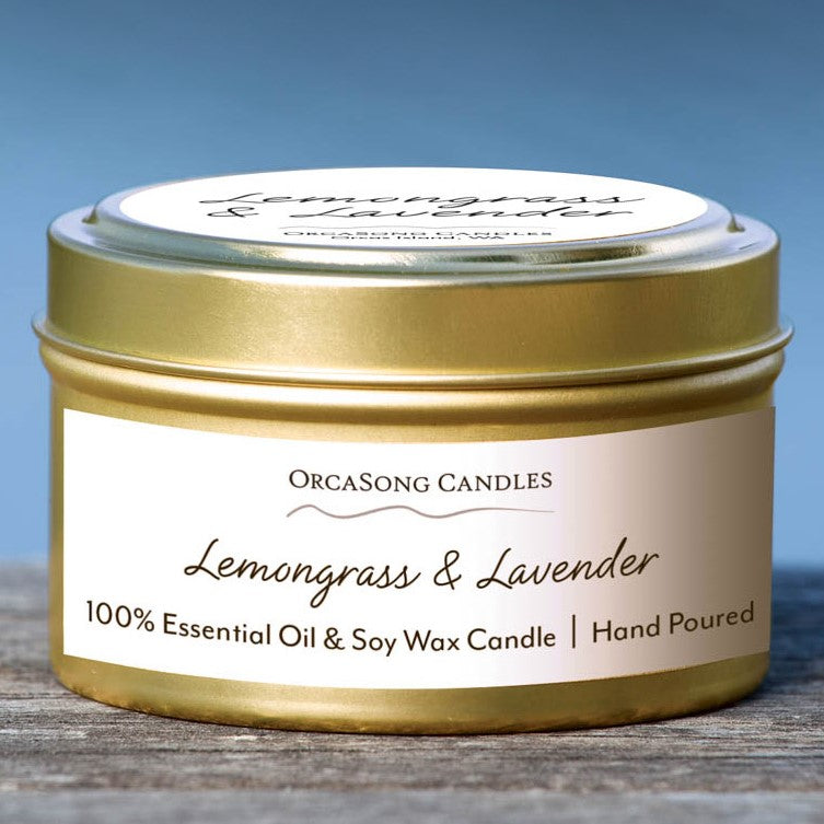 Lemongrass & Lavender - 6 oz. Travel Tin Candle