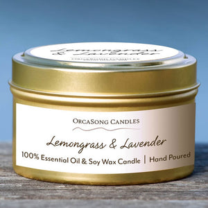 Lemongrass & Lavender - 6 oz. Travel Tin Candle